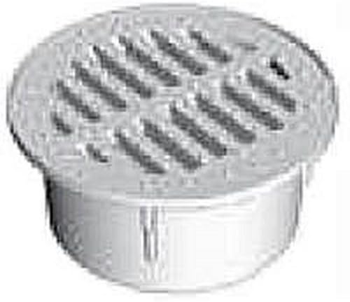 Ads 0440SDG Green PVC Round Grate, 4-Inch