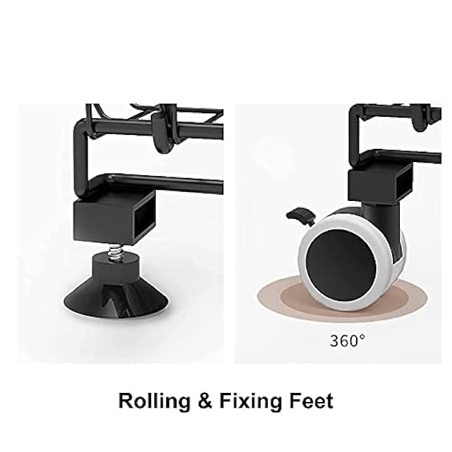 FANWU 3 Tier Fruit Basket Stand, Fruit and Vegetable Storage Cart, Wire Storage Basket with Wheels, Metal Stackable Snack Organizer, Potatoes Onions Produce Storage Bins Rack for Kitchen, Pantry-ysCAdqi4