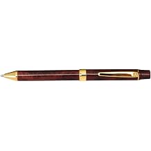 Yasutomo TP30BR QuadPoint Twist Pen, Brown Marble