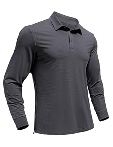 PINSPARK Men's Polo Shirts Moisture Wicking Quick Dry Golf Shirts for Men