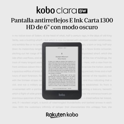 Miniatura 2 de Kobo Clara Bw Ereader Pantalla Táctil Antirreflejos De 6 Con Comfortlight Pro Opción De Modo Oscuro Audiolibros Resistente Al Agua 16 Gb De Almacenamiento Negro