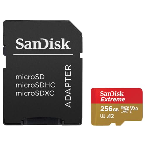 SanDisk Extreme 256GB UHS-I U3 microSDXC [J[h SDA_v^[t