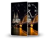 Format 30x60cm, Grosses, gut ablesbares Zifferblatt, präzises Quarzuhrwerk mit Sekundenzeiger