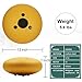 Rain Drum for Outside Garden,Steel Tongue Drum 12 Inches 15 Notes Musical Instruments, Handpan Drum Percussion Instrument, with Soft Bag, Music Book, 2 Mallets, for Meditation or Yoga(Yellow)