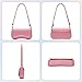 Keyli Shoulder Bag for Women mini Crossbody Purses Retro Classic Handbag Waterproof Vegan Leather Clutch Tote Hobo Purse Designer Bags with Adjustable Strap Pink