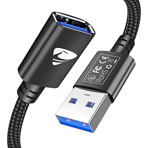 USB 3.0 Extension Cable 3M, USB A Male to A Female Cable USB Extension Lead High Speed Data Transfer USB Extender Cable Compatible for Printer,Scanner,Camera,Keyboard,Card Reader,Hard Drive,USB Disk