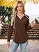 Womens Tops Trendy Long Sleeve Shirts Blouses Tunics Dressy Casual Sweaters Hoodies Sweatshirt for Women Chocolate Brown Early Fall Fashion Clothes Must Haves Winter Clothing Cowboy Chic Outfits 2025
