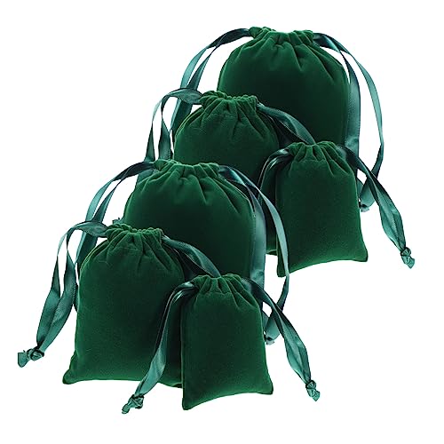 SECFOU 6piezas Bolsas De Almacenamiento Cordón Para Joyería y Cosméticos Para Bodas y Celebraciones