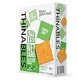 Fiber Gourmet Pepper Jack Thinables Baked Cheese Crackers - Healthy Keto Crackers with 13g Fiber, 5g Protein, 70 Calories, 6g Net Carbs - Kosher Made in USA - 4.25 Ounce (Pack of 1)