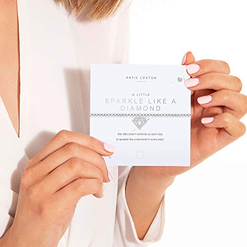 Katie Loxton A Little Sparkle Like A Diamond Womens Stretch Adjustable Band Fashion Charm Bracelet #TOP3