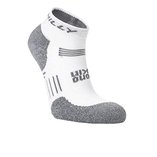 Hilly Running Socks Supreme Socklet, White Grey Marl, L EU Hilly Running Socks Supreme Socklet, White Grey Marl, L EU