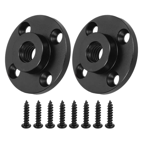 Lot de 2 supports de bride de microphone 3/8"-16 UNC noir PATIKIL