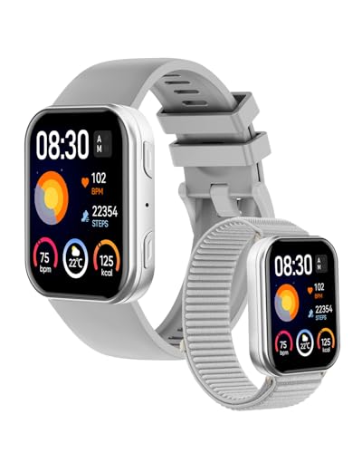 Arteedom Smartwatch for Men Women 1.93in HD Gray