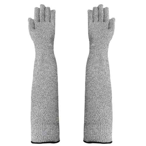 Mangas anti-cortadas, guantes anti-corte, protectores de manga larga para guantes de manga de protección de la muñeca del antebrazo, guantes de manga anti-corte, protectores de protección de brazos l