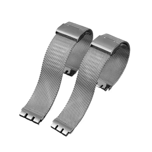 Correa de reloj metal Milan para Swatch Irony pulsera cómoda de oficina a cenas 3
