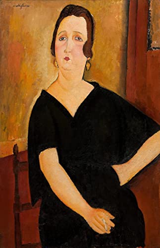 Cuadro en Lienzo Modigliani La Señora Amedee Cuadro Decorativo Pared 60x90cm