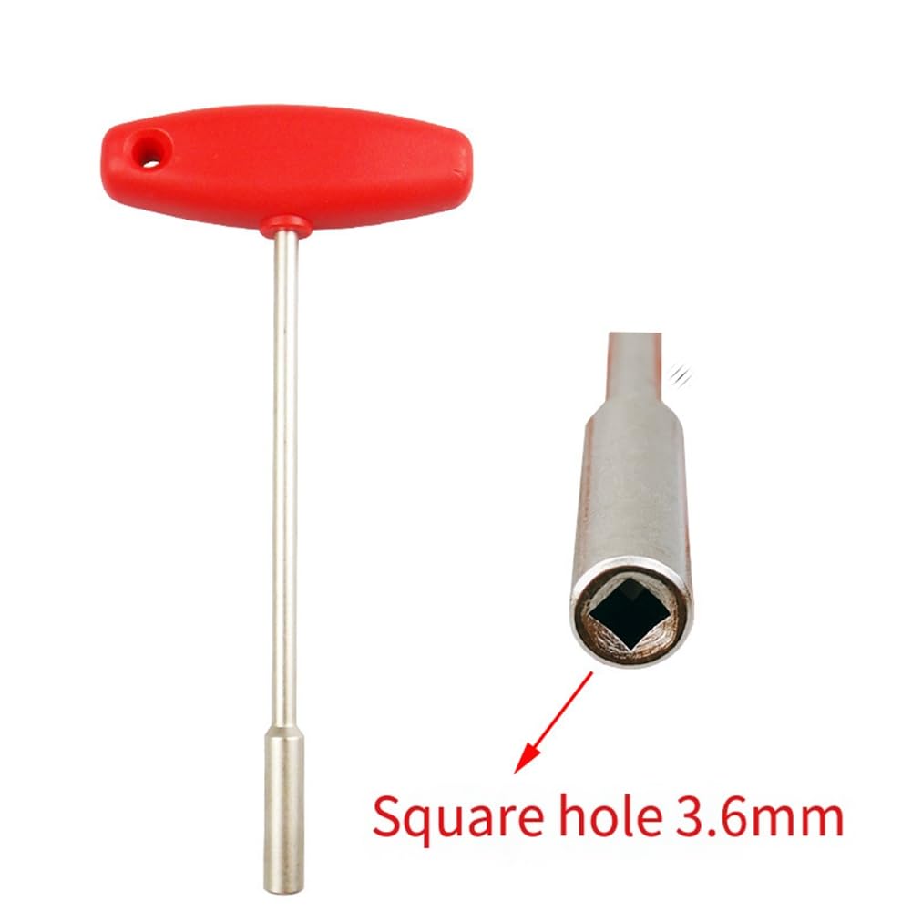 Geardeangloow Chiave Per Raggi Bici A Scomparsa Con Manico A T – 4,7 Mm, Rossa