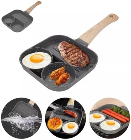 Frigideira Antiaderente 3x1 Partes Omeleteira Ovo Hambúrguer