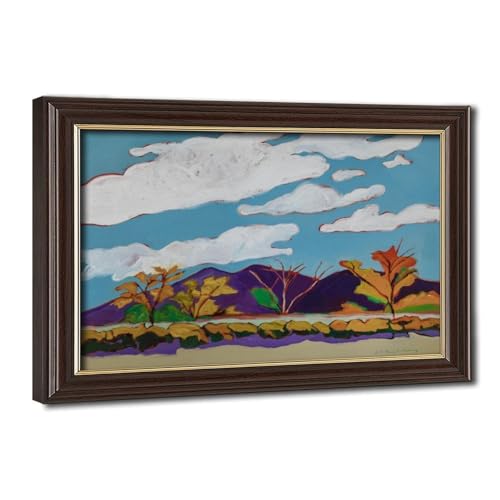 Impression de paysage amérindien déco Fritz Scholder Taos Clouds affiche