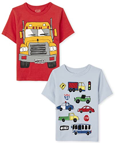 Image of Baby Boys and Toddler Boys Short Sleeve Graphic T- Shirt 2-pack
