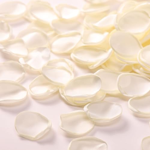 FLCSIed Rose Petals for Wedding Decorations Flower Petals for Centerpieces Reception Tables Rustic Decor Flower Girl Scatter for Aisle Runner,Bridal Shower (Ivory)