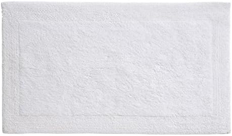 Grund Puro Series 100% Organic Cotton Reversible Bath Rug, 24 x 40 Inch, White, 6 Sq ft