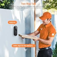 GridTera Smart Video Doorbell Camera Wireless, AI Human Detection and Instant Alerts, Night Vision, 2-Way Audio, Battery Powered, Cloud Storage Sold Seperately, 2.4G WiFi (Chime Included) — image 4