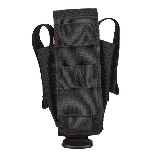 Pbzydu 1PCS Fondina Tascabile Multipla in Nylon, Custodia Portatile, Organizer Tascabile per Attrezzi Multifunzione Escursionismo Alpinismo per Sport di tiro in Campeggio Selvaggio(Black)