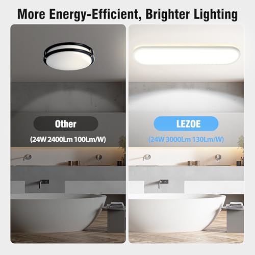 Plafonnier LED ovale extra plat 2,9cm intensité variable et blanc ajustable - 6