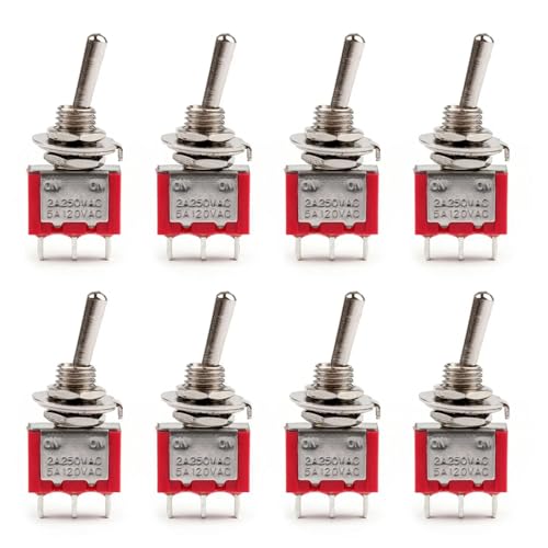 Interruptor MTS-102 de 3 pines SPDT ON-ON para microinterruptor de panel 5