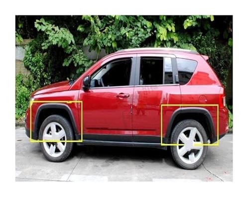 Guardabarros para Jeep Compass 2011-2016 moldura de paso de rueda de coche 3