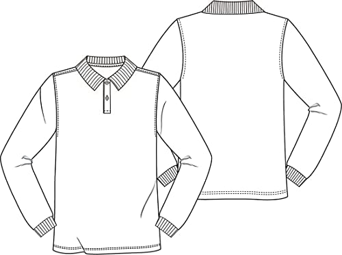 Image of Classroom School Uniforms Toddler Long Sleeve Pique Polo CR835D