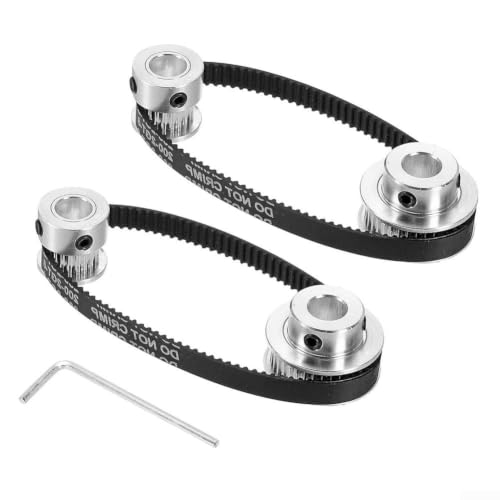 2GT Timing Pulley Set 20/36 Teeth 8mm Bore with 6mm Belts CNC 3D