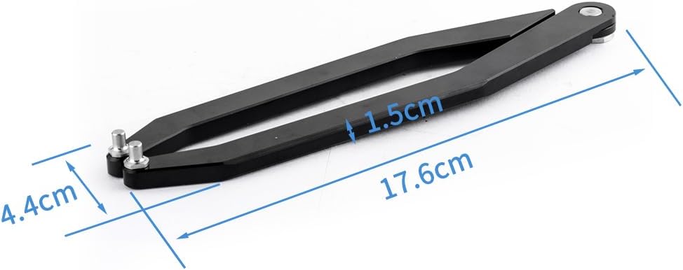 MOTO4U Adjustable Face Spanner 3mm/4mm/5mm - Pin Spanner Fork Cap Wrench for Effortless Removal