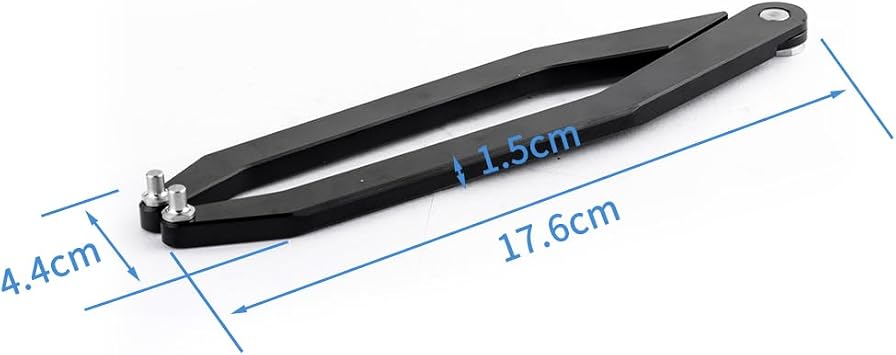 MOTO4U Adjustable Face Spanner 3mm/4mm/5mm - Pin Spanner Fork Cap Wrench for Effortless Removal