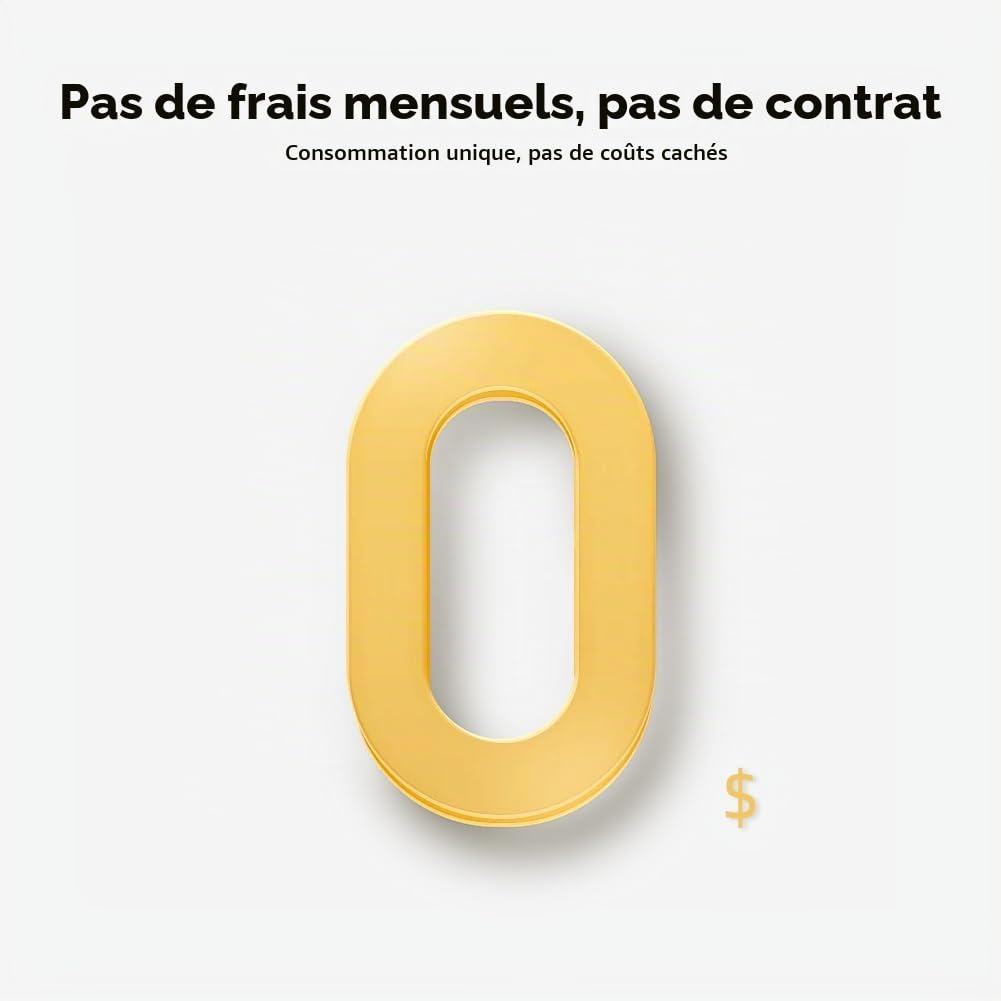 Alarme Maison sans Fil 4G, 8 pièces Alarme Maison Wi-FI 120dB avec App, Compatible avec Alexa et Google Assistant, pour Fenêtre, Camping-Car, Appartement et Garage