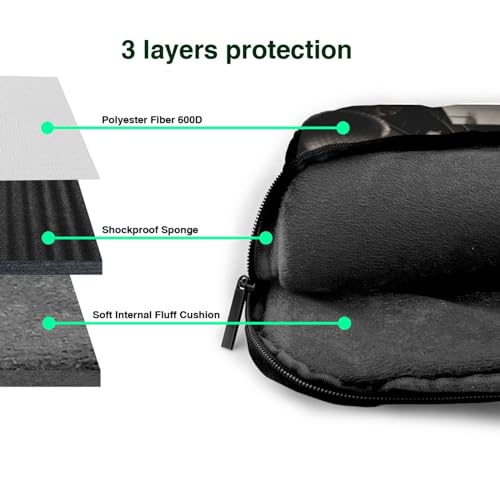 Bolso bandolera para laptop KHiry 15.6 pulgadas negro miniatura 6