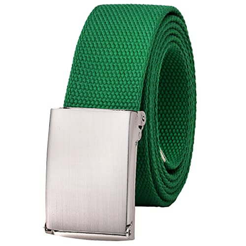 Image of Falari Canvas Web Belt Fully Adjustable Cut to Fit Golf Belt Flip Top Buckle
