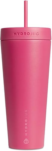 Miniatura 3 de HydroJug Vaso coctelero de acero inoxidable de 24 onzas, perfecto para batidos de proteínas, bebidas previas al entrenamiento, café helado, fácil de