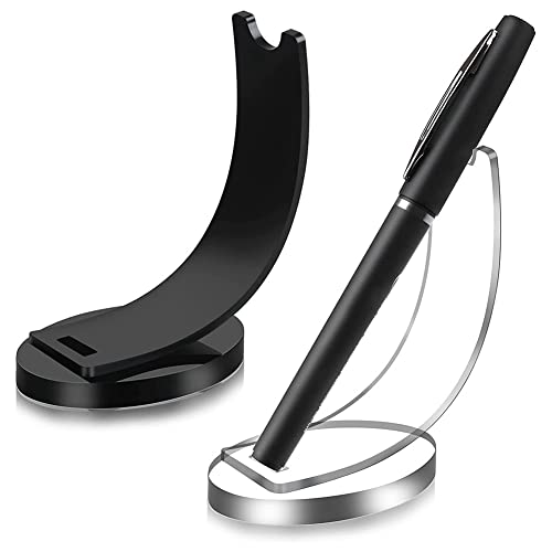 XIAOJUN 2 PièCe SéRie Acrylique éLectronique Porte-Stylo Crayon PréSentoir Stylo Plume Stylo à Bille Clair Support PréSentoir Stylo Organisateur