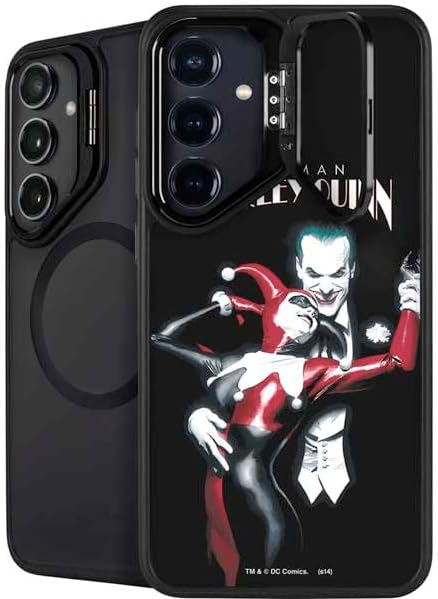 Skinit Kickstand Phone Case Compatible with Galaxy S25 - Officially Licensed DC Comics Harley Quinn Little Black Book Cover#47 New 52 Art by Jim Lee Design
