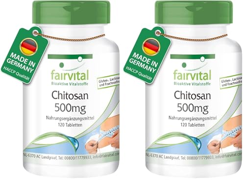 Chitosan 500mg solution anti excès de graisse pour estomac lourd et régime difficile