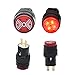16MM LED Buzzer Indicator Light Lamp 24VDC Red 5/8