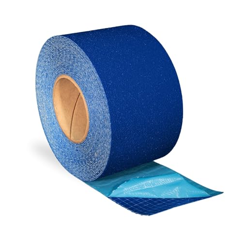 ifloortape DuraMark Reflective Pavement Marking Tape RPT-750 – Slip Resistant, Outdoor Heavy Duty Safety Tape, Rubber Base – Blue, 4 Inch x 36 Ft
