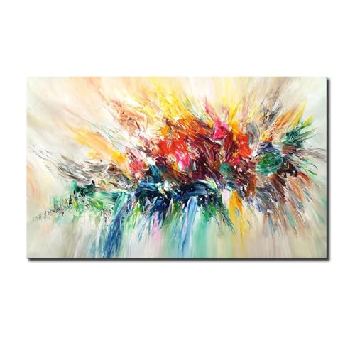 Art abstrait images colorées de fleurs pour créer un décor de salon chaleureux
