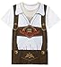 Produktbild COSAVOROCK Herren Bayerische Oktoberfest Kostüm T-Shirts (4XL, Braun)
