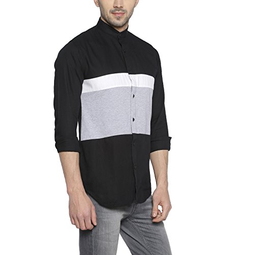 Image of CAHOOT Men Mandarin Collar Casual Shirt