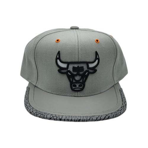 Mitchell & Ness Chicago Bulls Grey Day 3 Snapback Cap Kappe Basecap