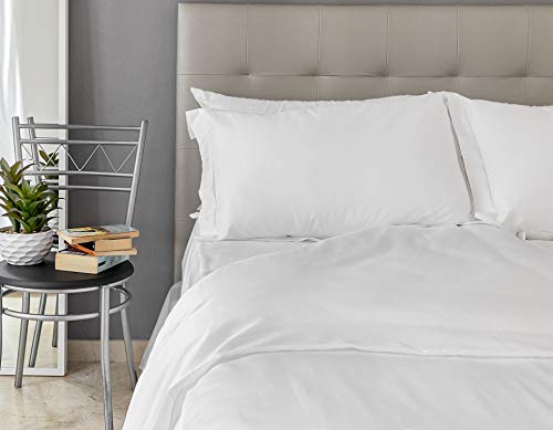 Taie d'oreiller en coton égyptien Provence Scala blanc 50x75 cm de qualité supérieure lot de 2 - 4