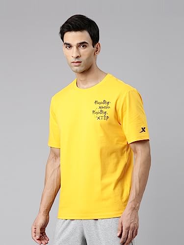 Image of XTEP Playing Big XBALL Series, Enhanced Sports Performance, Crew Neck, Loose Fit, Superior Comfort, Cotton + Polyester, Short Sleeve, Basketball T-Shirt for Men